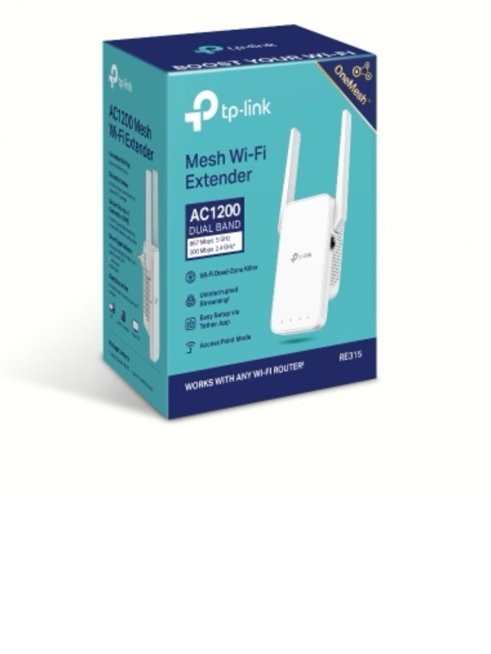 TP-Link Mesh Wi‑Fi Extender in Teal and White NEW in box
